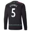 Camiseta de fútbol Manga Larga Manchester City Stones 5 Segunda Equipación 2022-23 - Hombre